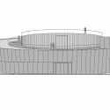 Cultural Center of EU Space Technologies / Dekleva Gregoric Arhitekti + SADAR + VUGA + OFIS architects + Bevk Perovic Arhitekti Cultural Center of EU Space Technologies / Dekleva Gregoric Arhitekti + SADAR + VUGA + OFIS architects + Bevk Perovic Arhitekti North Elevation