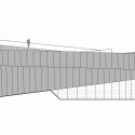 Cultural Center of EU Space Technologies / Dekleva Gregoric Arhitekti + SADAR + VUGA + OFIS architects + Bevk Perovic Arhitekti Cultural Center of EU Space Technologies / Dekleva Gregoric Arhitekti + SADAR + VUGA + OFIS architects + Bevk Perovic Arhitekti West Elevation
