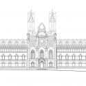 Rehabilitación del Seminario Mayor de Comillas / Ortiz, Barrientos, Fernandez, Abascal, Muruzábal, Pesquera, Ulargui Rehabilitación del Seminario Mayor de Comillas / Ortiz, Barrientos, Fernandez, Abascal, Muruzábal, Pesquera, Ulargui South Elevation
