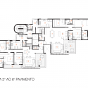 Edifício Fidalga 800 / Reinach Mendonça Arquitetos Associados Edifício Fidalga 800 / Reinach Mendonça Arquitetos Associados Second to Sixth Floor Plan