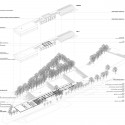 Refurbishment of the Old Railway Station of Mora First Prize Winning Proposal (12) axonometric