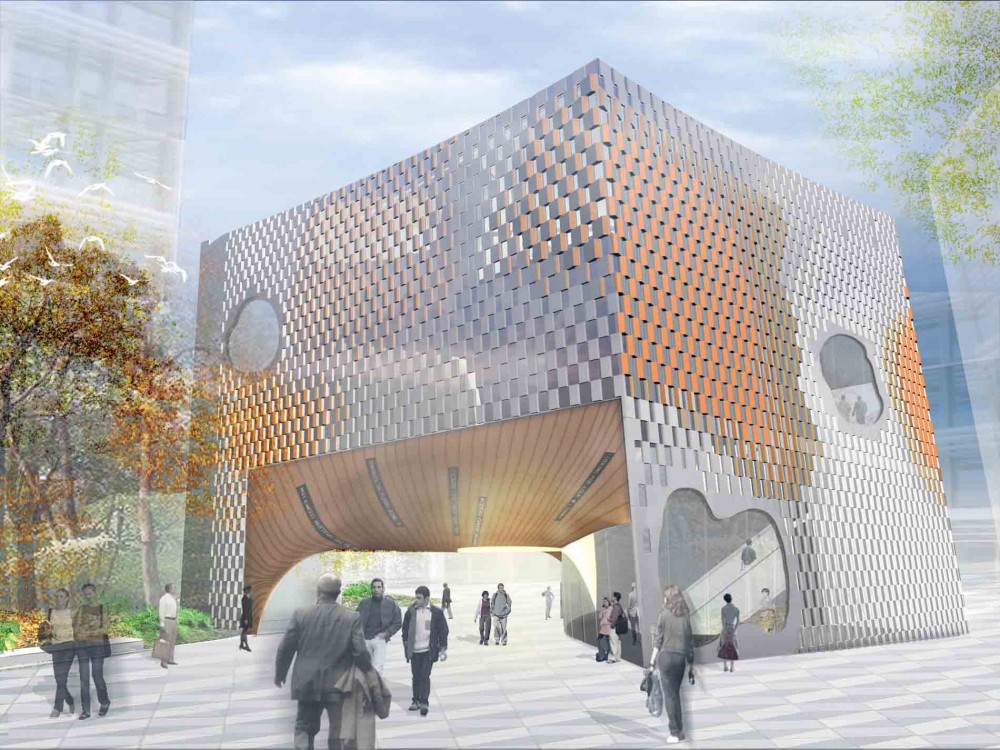 ‘Open Exchange’ Green Square Library and Plaza Competition Entry / MODU