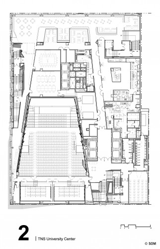NewSchoolUniversityCenter_Level2Plan_©SOM