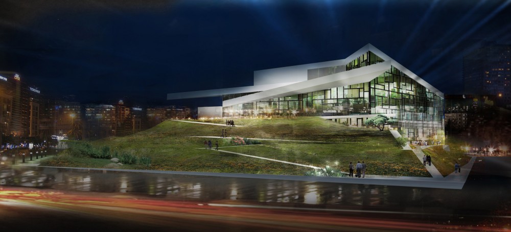Tangram Theatre Second Prize Winning Proposal / Gras Arquitectos