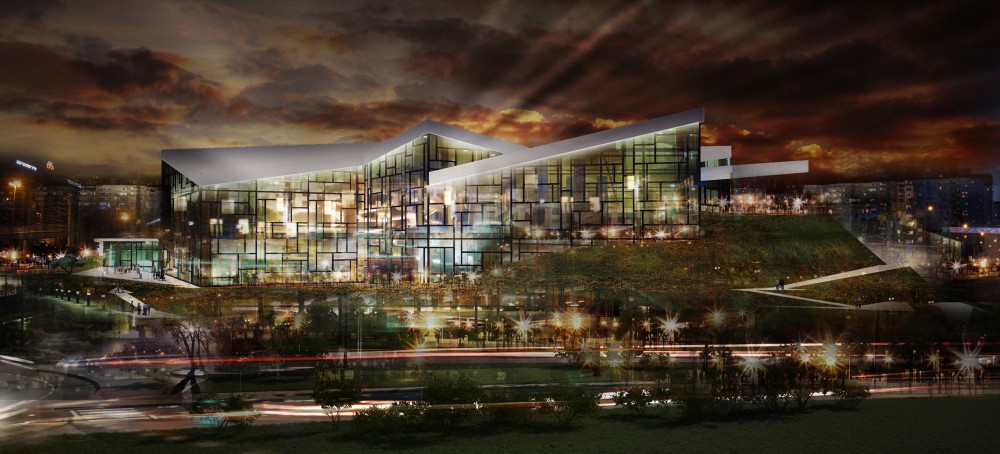 Tangram Theatre Second Prize Winning Proposal / Gras Arquitectos