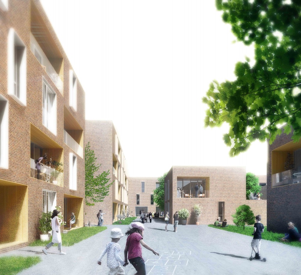 Lübeck Housing First Prize Winning Proposal / Dissing+Weitling + WE Architecture + Topos