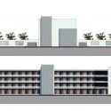 Kunshan Middle School Proposal (27) student dorms elevations