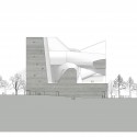 E_EL_N (1) Ecology Museum North Elevation © Steven Holl Architects
