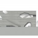 P_EL_W Planning Museum West Elevation © Steven Holl Architects