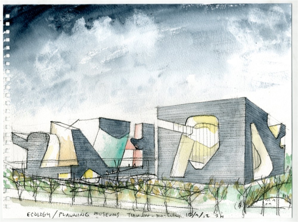 Tianjin Ecocity Ecology and Planning Museums / Steven Holl Architects