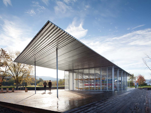Boat Pavilion for Long Dock Park; Beacon, New York / Architecture Research Office (ARO)