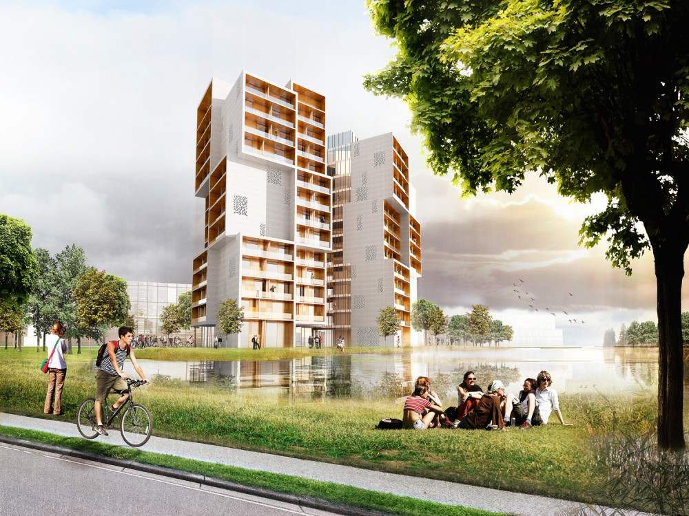 University of Southern Denmark Student Housing Winning Proposal / C.F. Møller Architects