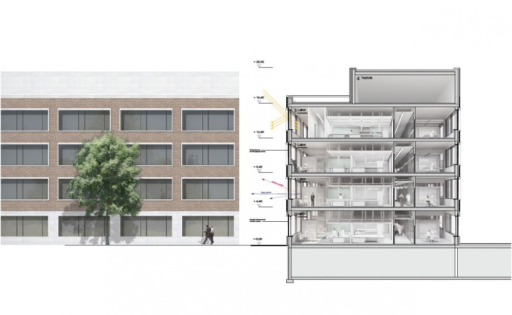 MedForCE Medical Research Center Winning Proposal / Henn Architekten
