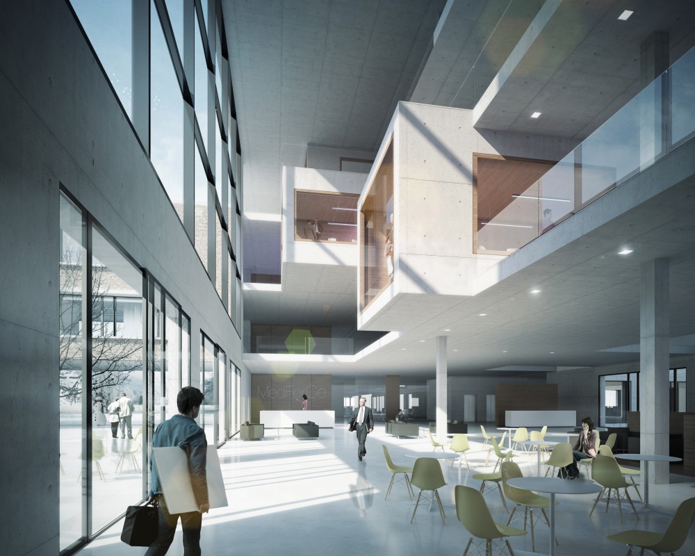 MedForCE Medical Research Center Winning Proposal / Henn Architekten