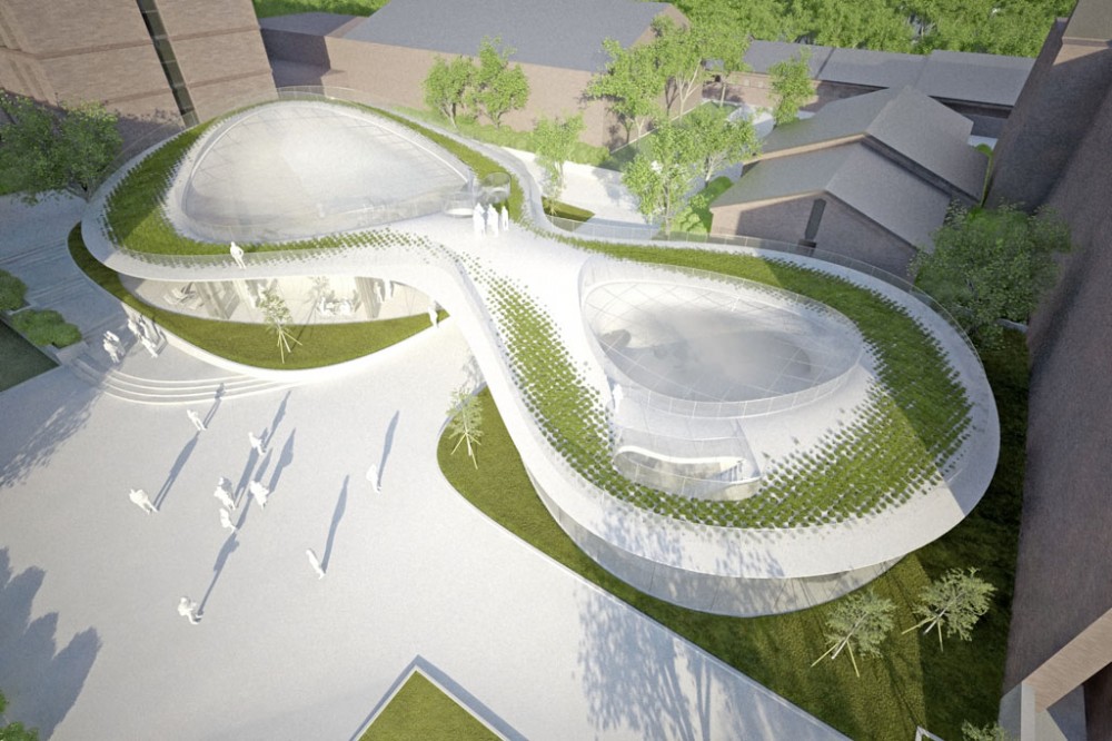 Doshisha Chapel Complex Competition Entry / BAKOKO + Structured Environment