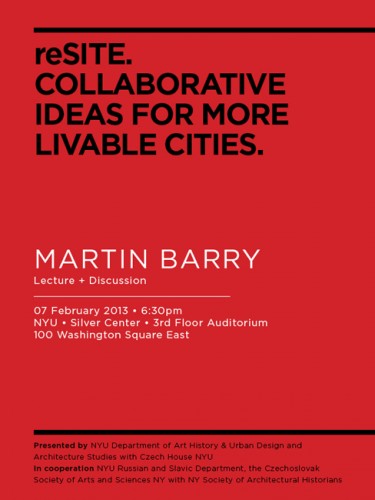 Martin Barry: Collaborative Ideas for More Livable Cities Lecture