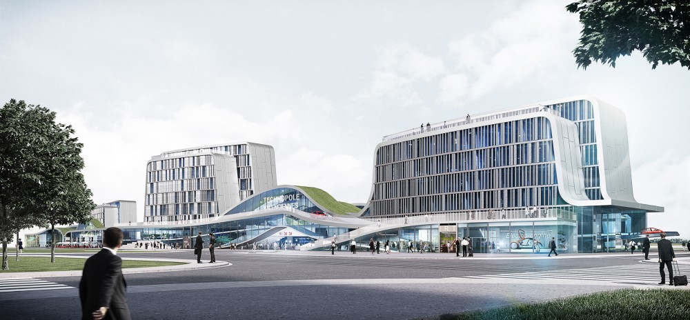 Valenciennes Technopole for Sustainable Mobility Competition Entry / Mikou Design Studio