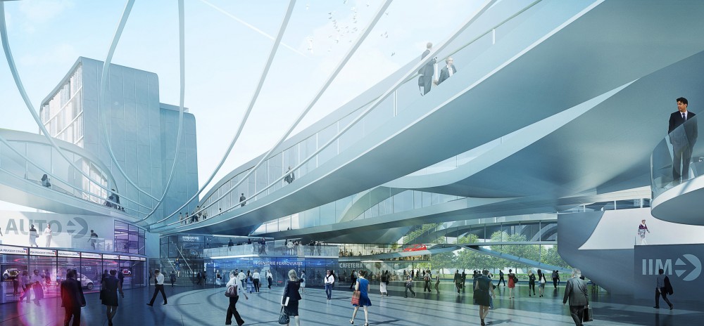 Valenciennes Technopole for Sustainable Mobility Competition Entry / Mikou Design Studio
