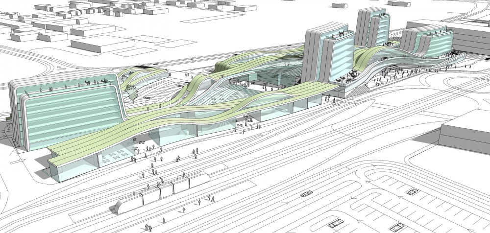Valenciennes Technopole for Sustainable Mobility Competition Entry / Mikou Design Studio