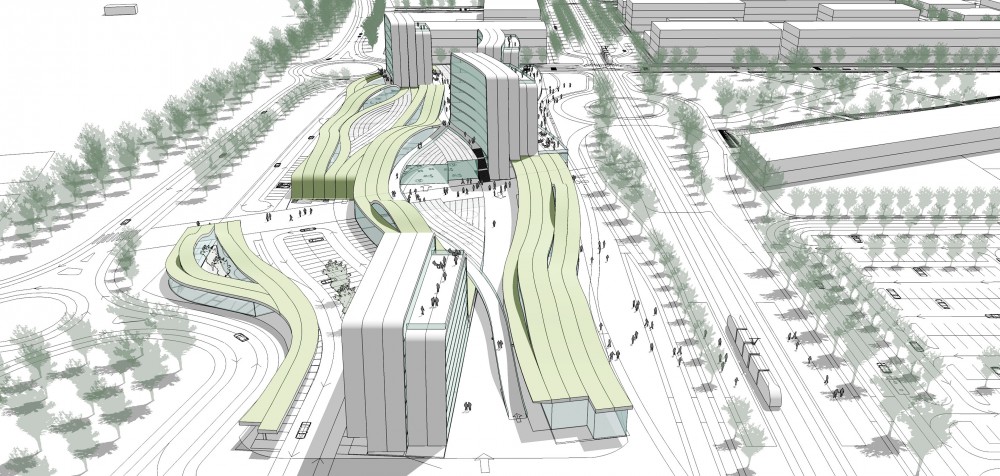 Valenciennes Technopole for Sustainable Mobility Competition Entry / Mikou Design Studio