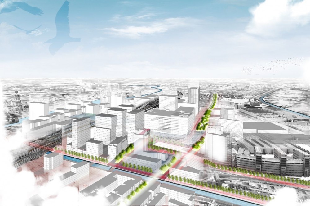 Jaarbeursplein Utrecht Winning Proposal / Witteveen+Bos, OKRA, and ZJA