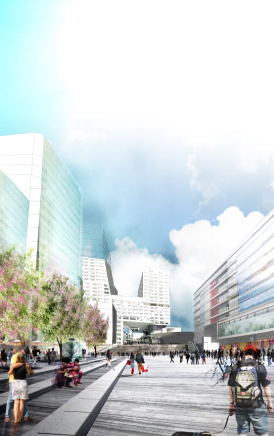 Jaarbeursplein Utrecht Winning Proposal / Witteveen+Bos, OKRA, and ZJA