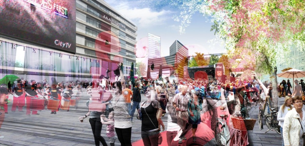 Jaarbeursplein Utrecht Winning Proposal / Witteveen+Bos, OKRA, and ZJA