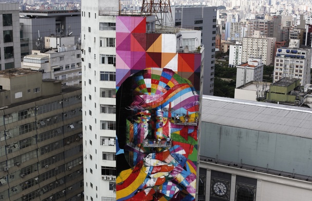 Graffiti Artist’s Mural Honors Oscar Niemeyer
