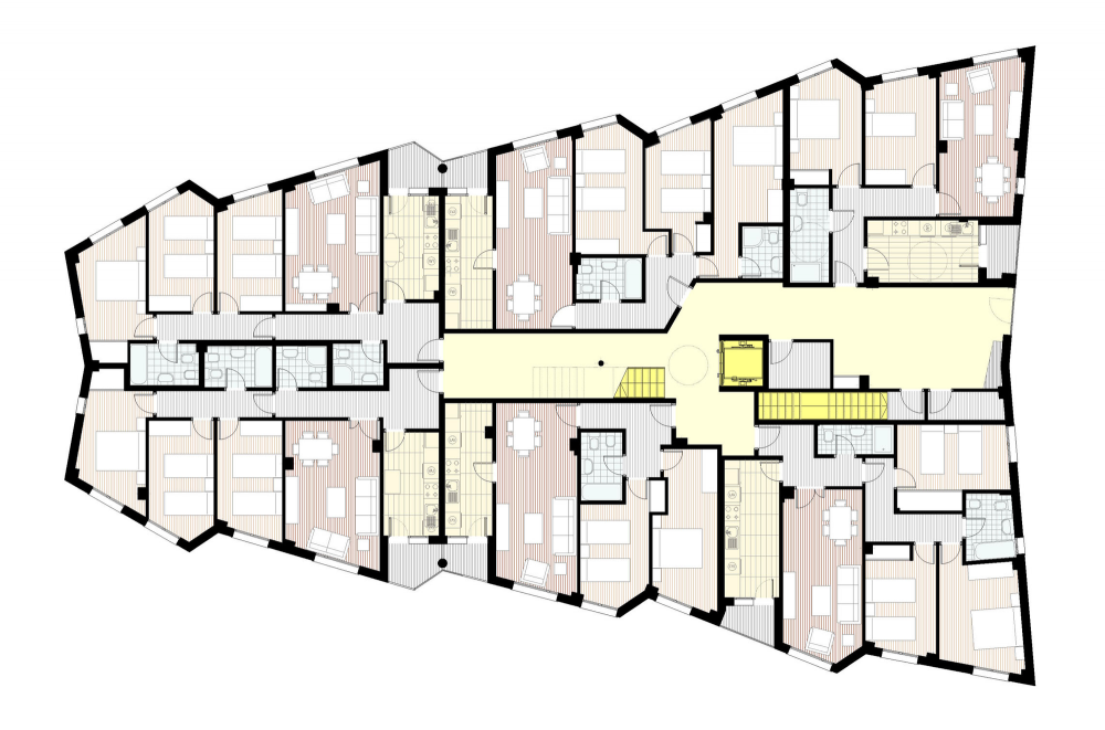 Parcial Plan R-8 (90 + 15 housing) / Virginiaarq
