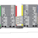 12 Towers In Vallecas / nodo17 Architects East Elevation