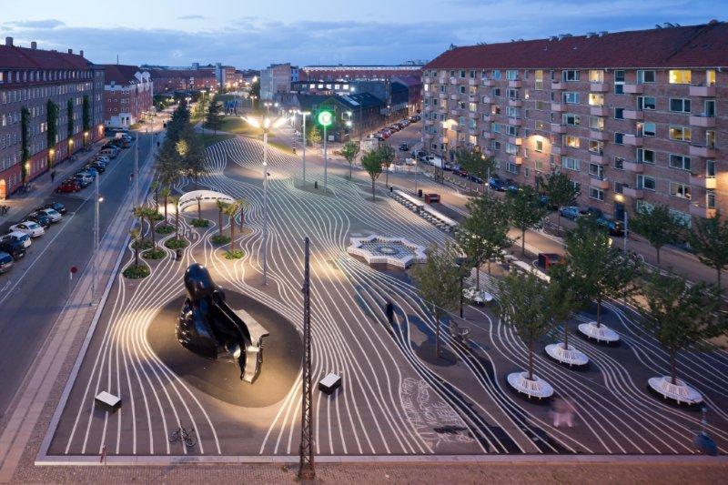 Superkilen masterplan designed by BIG + Topotek1 + Superflex Honored by AIA