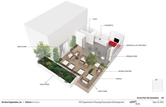 adAPT NYC Finalist Studio House / Durst Organization and Dattner Architects; Images via CURBED