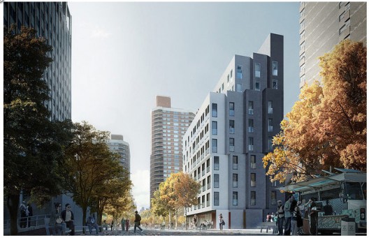 adAPT NYC Winner / Monadnock Development LLC, Actors Fund Housing Development Corporation, and nARCHITECTS; Images via CURBED