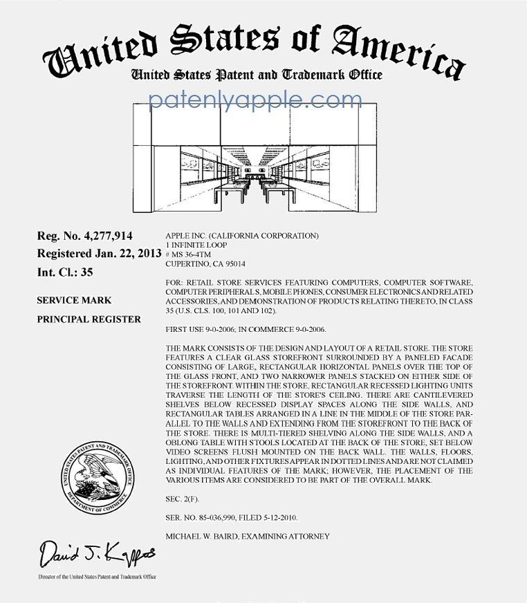 Trademark Awarded to Apple Retail Stores
