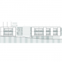 Edificio de 37 Viviendas y un Centro de Atención Primaria en Les Preses / LEP Arquitectura + XCM Arquitectura Edificio de 37 Viviendas y un Centro de Atención Primaria en Les Preses / LEP Arquitectura + XCM Arquitectura Elevation