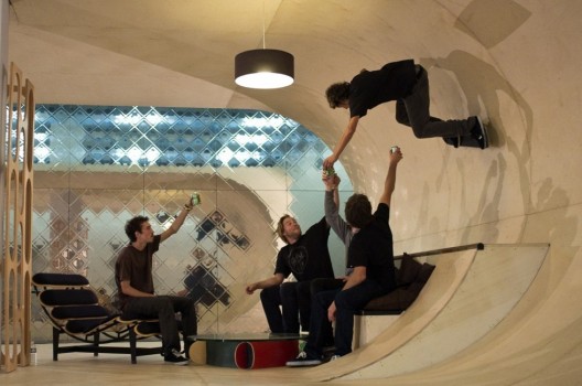 PAS House, by Francois Perrin and Gil Lebon Delapointe. Image courtesy of Skateboarder Magazine.