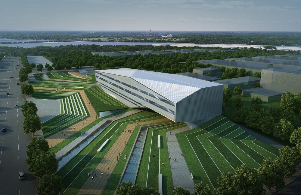 Zhengzhou Airport District Urban Planning EXhibition Centre Proposal / AUA