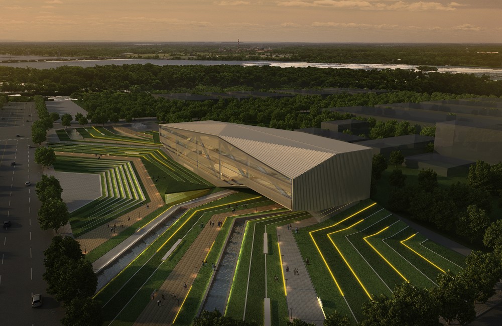 Zhengzhou Airport District Urban Planning EXhibition Centre Proposal / AUA