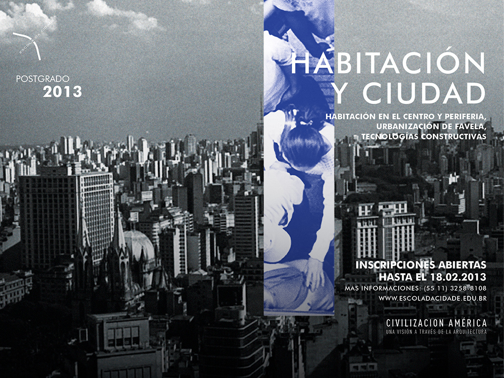 Escola da Cidade Last Call for Post Graduation 2013