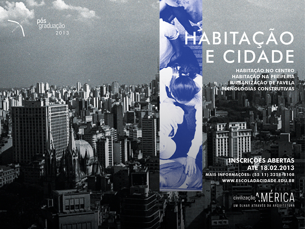 Escola da Cidade Last Call for Post Graduation 2013