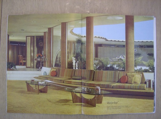 Image of Ridgetop scanned from the Architectural Digest, mid-1960s. Via Charlotte Nielsen