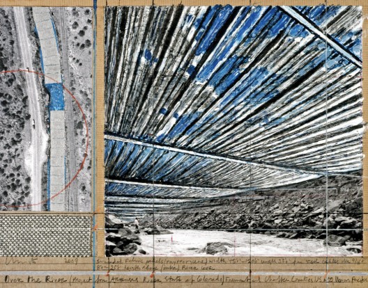 © Over the River (Project for Arkansas River, State of Colorado) Collage 2009 11 x 14