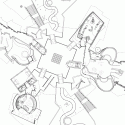 In Progress: The Biomuseo / Frank Gehry Atrium Level; Courtesy of Gehry Partners