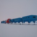 The World’s First Relocatable Research Center Opens in Antarctica The World’s First Relocatable Research Center Opens in Antarctica Courtesy of Hugh Broughton Architects
