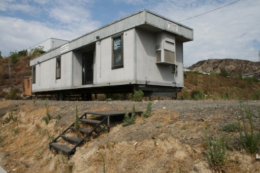 On-Site Office Trailers: Invisible Architecture of the Urban Environment; On-site Office Trailer, 2012; CLUI Photo Archive, 2012 © The Center for Land Use Interpretation
