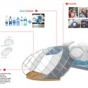 New York Firm Designs 'Cloud' of Recycled Plastic Bottles New York Firm Designs 'Cloud' of Recycled Plastic Bottles Courtesy of STUDIOKCA