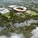 Suzhou Industrial Park Sports Center / NBBJ Suzhou Industrial Park Sports Center / NBBJ Aerial of site © NBBJ