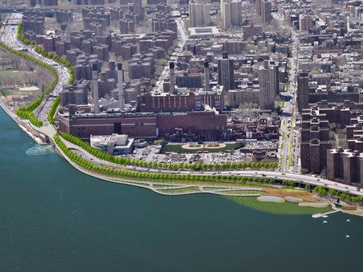 East River Blueway Plan / WXY Studio: New York City's Plan for Flood Barrier Along East River
