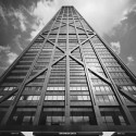 Ezra Stoller: Beyond Architecture John Hancock Building, Skidmore, Owings & Merrill, Chicago, IL, 1970 Gelatin Silver Print © Ezra Stoller, Courtesy Yossi Milo Gallery, New York