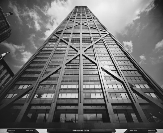 John Hancock Building, Skidmore, Owings & Merrill, Chicago, IL, 1970 Gelatin Silver Print © Ezra Stoller, Courtesy Yossi Milo Gallery, New York